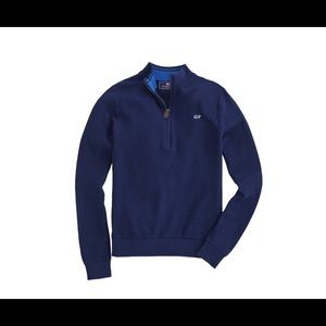 Vineyard vines boys classic zip mock neck sweater